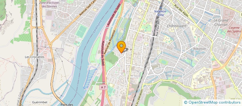 localisation de l'entreprise CANOE CLUB VALENTINOIS  VALENCE