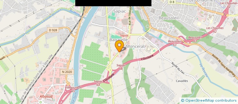 localisation de l'entreprise CANOE ET CIE  MONTAUBAN