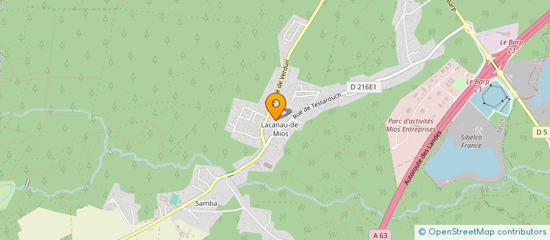 localisation de l'entreprise CANOE KAYAC MIOSSAIS  MIOS