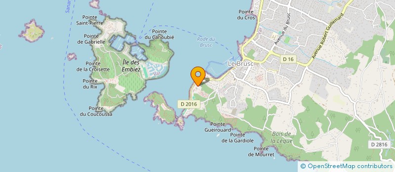 localisation de l'entreprise CANOE KAYAK 83 à SIX-FOURS-LES-PLAGES
