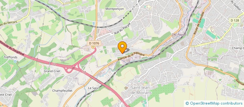 localisation de l'entreprise CANOE KAYAK AVENTURE PAYS VOIRONNAIS  VOIRON