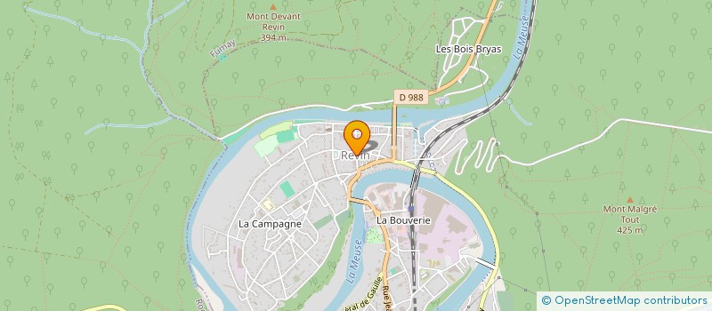 localisation de l'entreprise CANOE KAYAK CLUB DE REVIN  REVIN