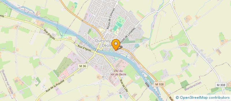 localisation de l'entreprise CANOE KAYAK CLUB QUESNOYSIEN à QUESNOY-SUR-DEULE