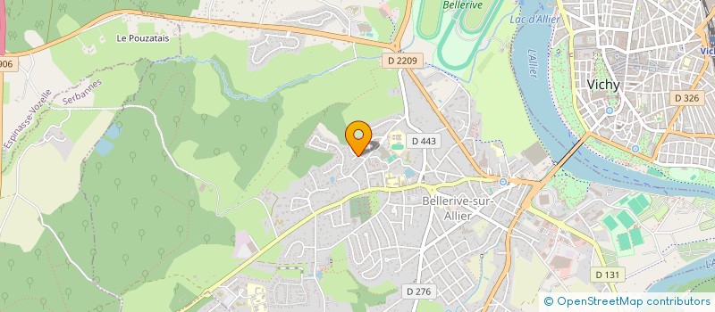 localisation de l'entreprise CANOE KAYAK CLUB VAL D ALLIER  BELLERIVE SUR ALLIER