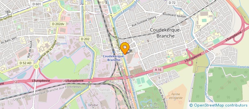 localisation de l'entreprise CANOE KAYAK COUDEKERQUOIS  COUDEKERQUE-BRANCHE