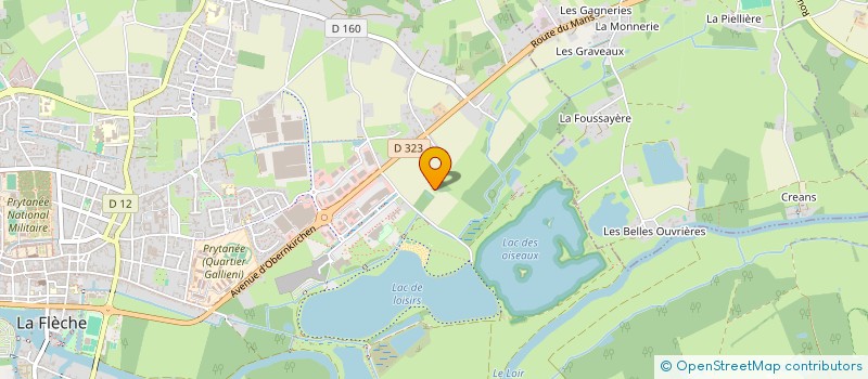 localisation de l'entreprise CANOE-KAYAK LA FLECHE  LA FLECHE