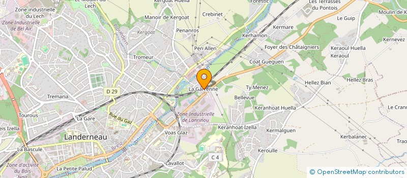 localisation de l'entreprise CANOE-KAYAK-LES ALLIGATORS-LANDERNEAU à LANDERNEAU