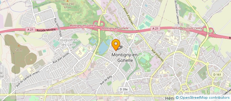 localisation de l'entreprise CANOE KAYAK MONTIGNYNOIS  MONTIGNY-EN-GOHELLE