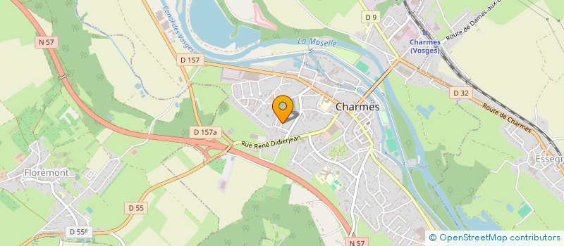 localisation de l'entreprise CANOE KAYAK PAYS DES CHARMES SPORT NATURE  CHARMES