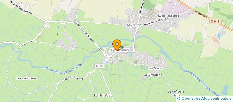 localisation de l'entreprise CANOE KAYAK SALLERTAINE à SALLERTAINE
