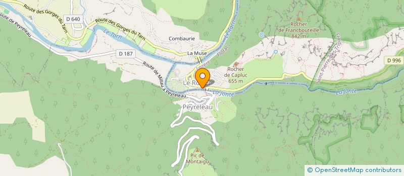 localisation de l'entreprise CANOE LE ROZIER  LE ROZIER