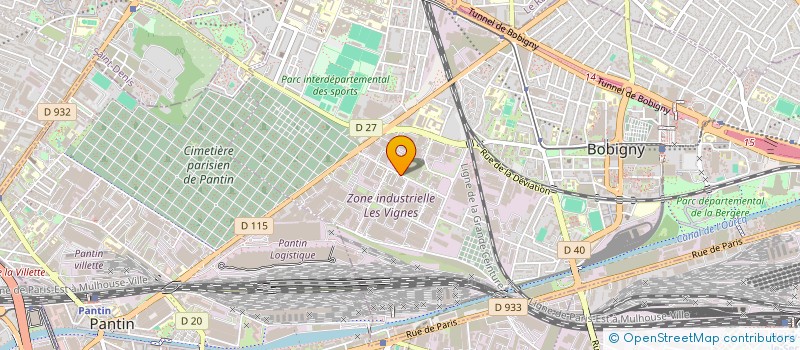 localisation de l'entreprise CANOE SERVICE  BOBIGNY