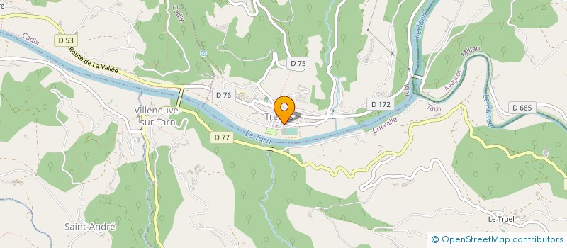 localisation de l'entreprise CANOEKAYAKTARN  TREBAS