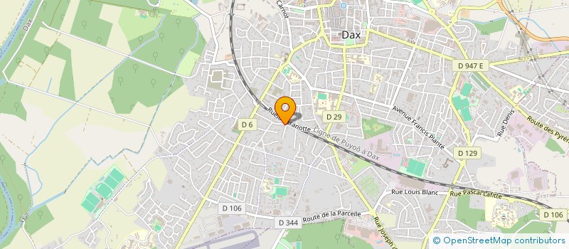 localisation de l'entreprise CANOES LOISIRS AVENTURE à DAX