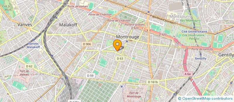 localisation de l'entreprise CANOJO  MONTROUGE