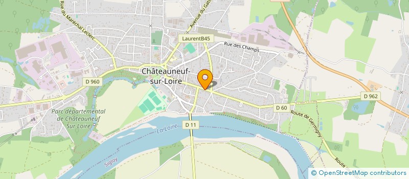 localisation de l'entreprise CANOLYS 1901 à CHATEAUNEUF-SUR-LOIRE