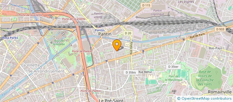 localisation de l'entreprise CANOM  PANTIN