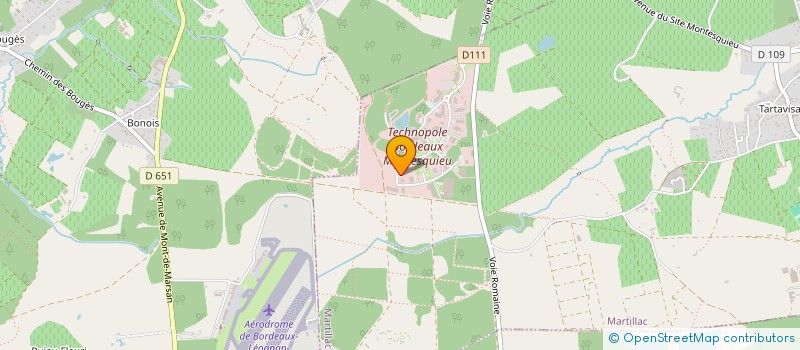 localisation de l'entreprise CANOMA  MARTILLAC