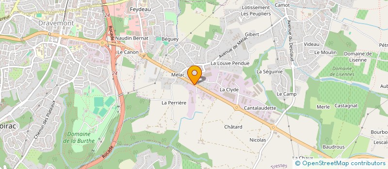 localisation de l'entreprise CANON 27  TRESSES