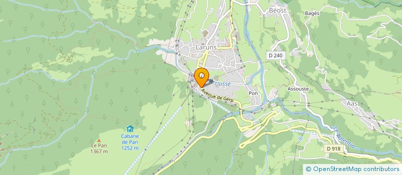 localisation de l'entreprise CANONGE SARL à LARUNS