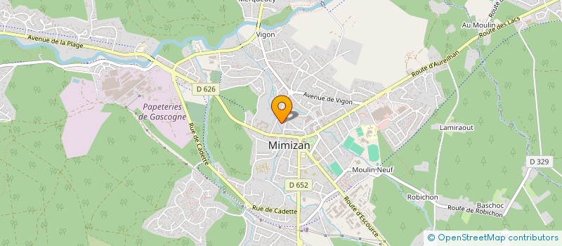 localisation de l'entreprise CANONIER  MIMIZAN