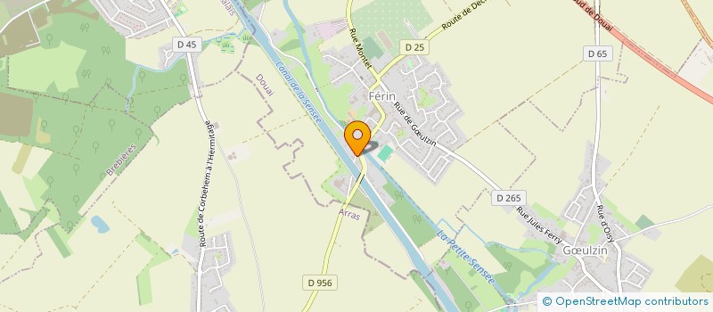 localisation de l'entreprise CANONNE INVEST  FERIN