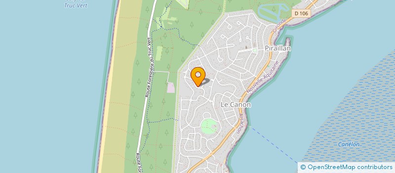 localisation de l'entreprise CANOON & WAVES MED SERVICES  LEGE-CAP-FERRET