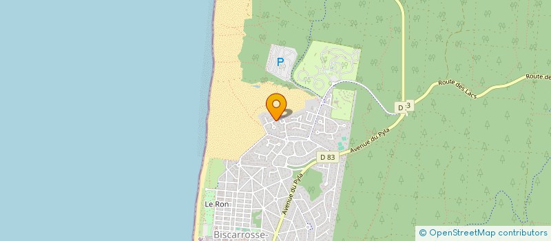 localisation de l'entreprise CANOPE  BISCARROSSE