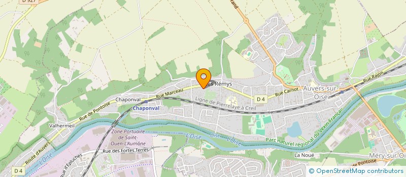 localisation de l'entreprise CANOPE  AUVERS-SUR-OISE