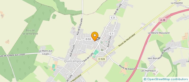 localisation de l'entreprise CANOPEE 421  QUINCAMPOIX