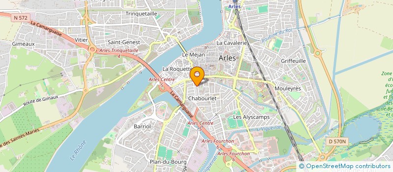 localisation de l'entreprise CANOPEE  ARLES