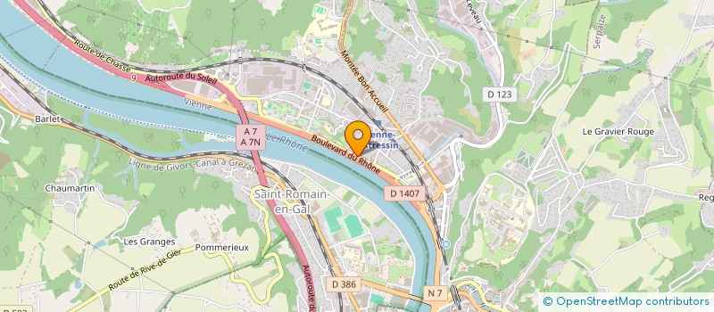 localisation de l'entreprise CANOPEE à VIENNE