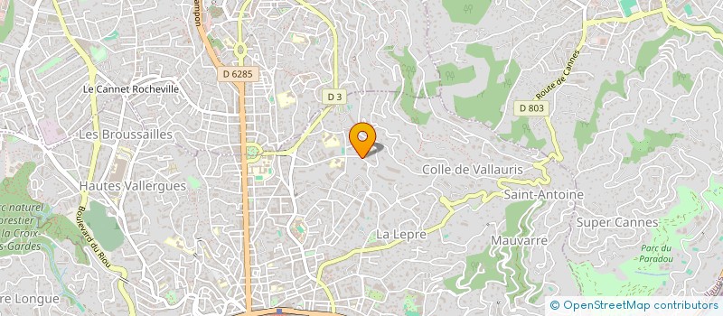 localisation de l'entreprise CANOPEE à CANNES