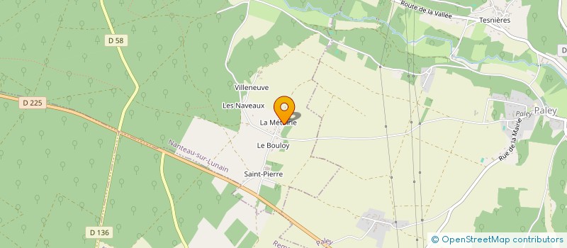 localisation de l'entreprise CANOPEE  NANTEAU-SUR-LUNAIN