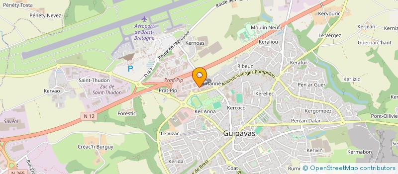 localisation de l'entreprise CANOPEE  PLOUGASTEL-DAOULAS