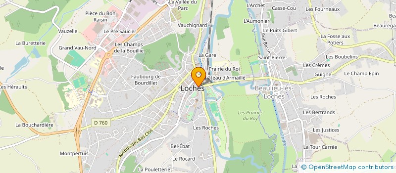 localisation de l'entreprise CANOPEE à LOCHES