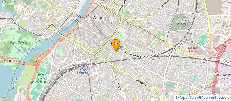 localisation de l'entreprise CANOPEE à ANGERS