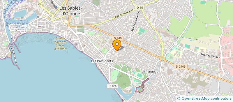 localisation de l'entreprise CANOPEE à LES SABLES D'OLONNE