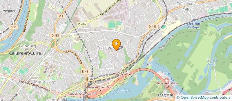 localisation de l'entreprise CANOPEE  CALUIRE-ET-CUIRE