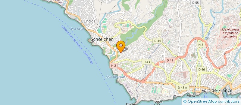 localisation de l'entreprise CANOPEE  SCHOELCHER