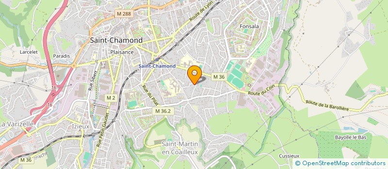 localisation de l'entreprise CANOPEE  SAINT-CHAMOND