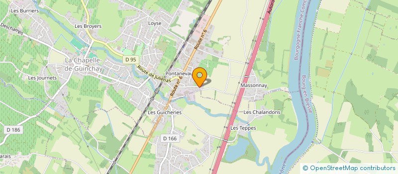 localisation de l'entreprise CANOPEE  CHAPELLE-DE-GUINCHAY (LA)