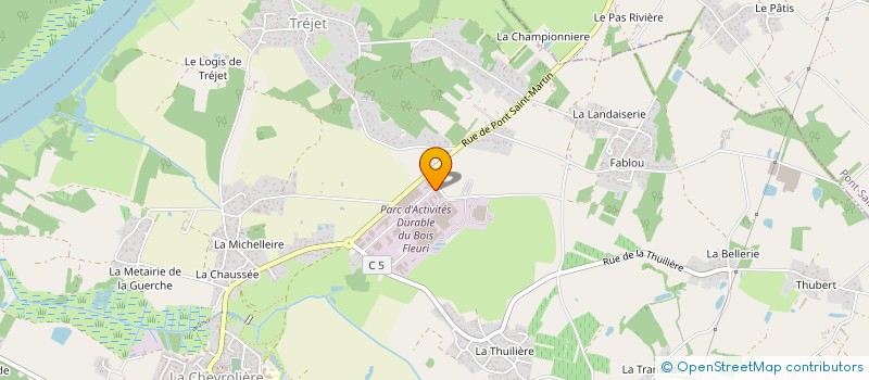 localisation de l'entreprise CANOPEE AGENCEMENT  LA CHEVROLIERE