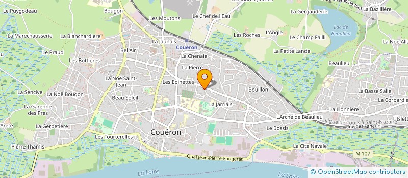 localisation de l'entreprise CANOPEE MONTGOLFIERES à COUERON