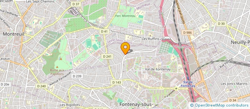 localisation de l'entreprise CANOPEE - MUSIQUE ET PARTAGE à FONTENAY-SOUS-BOIS
