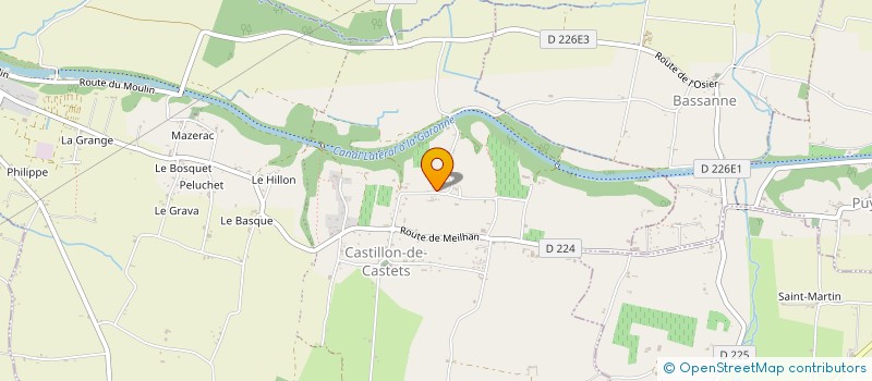 localisation de l'entreprise CANOPEE PATRIMOINE  CASTETS ET CASTILLON