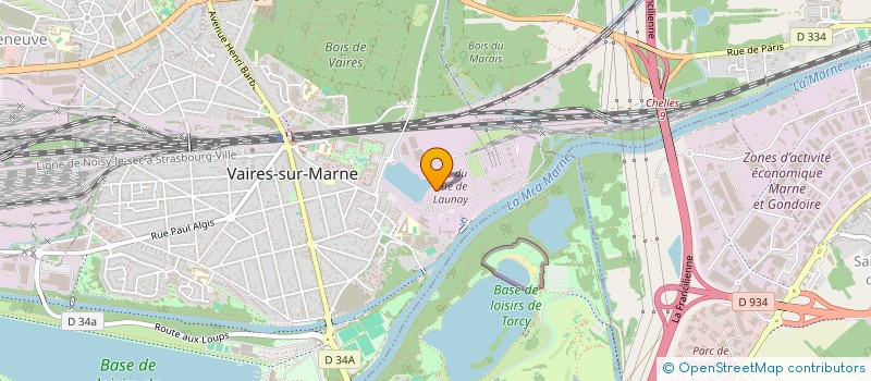 localisation de l'entreprise CANOPEE STRUCTURES  VAIRES-SUR-MARNE