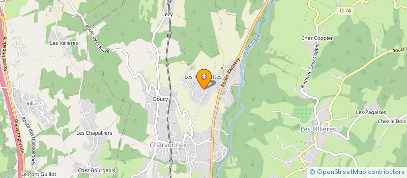 localisation de l'entreprise CANOPIA  CHARVONNEX