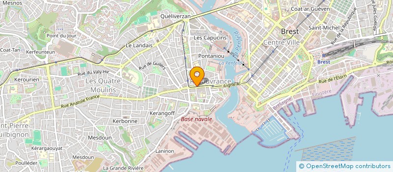 localisation de l'entreprise CANOPUS à BREST