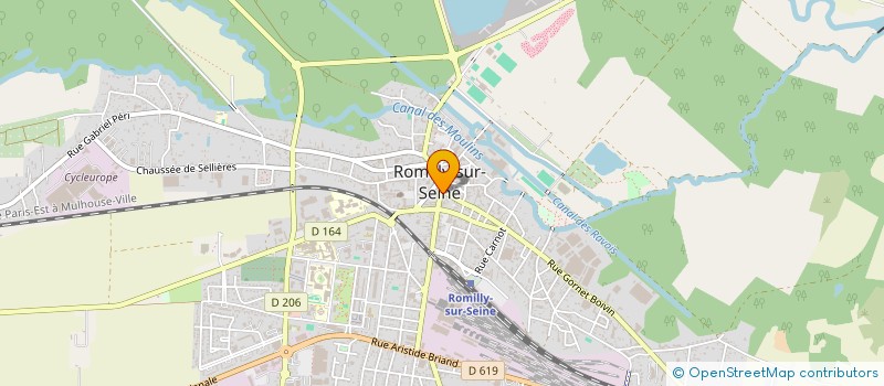 localisation de l'entreprise CANOT  ROMILLY-SUR-SEINE